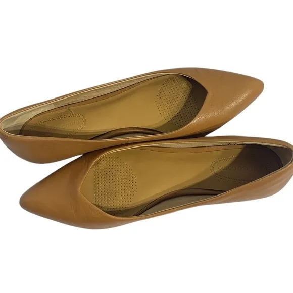 - CC Corso Como Tan Leather Julia Ballet Flat Almond Toe
