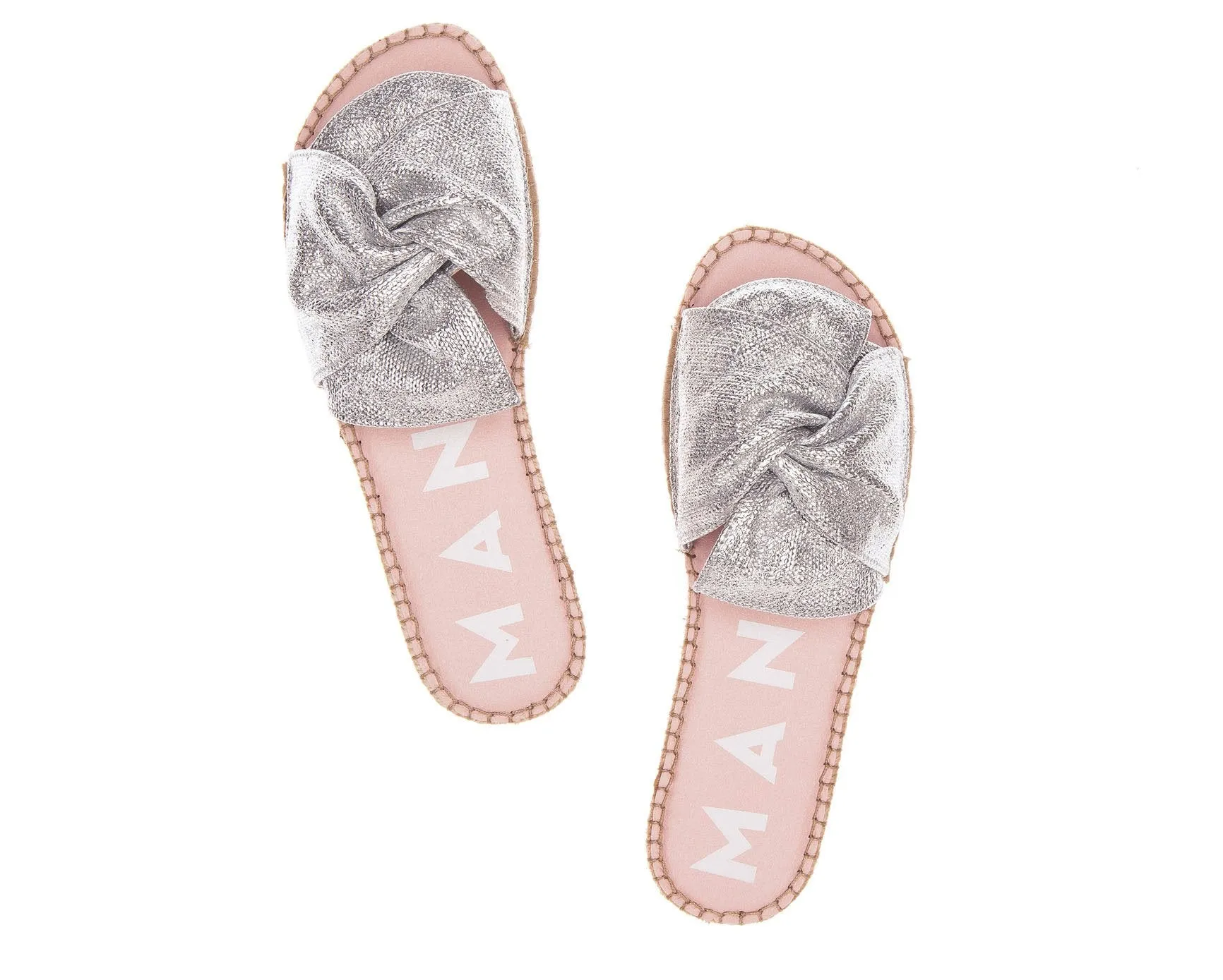 - Flat Express shipping Angeles with Sandals Silver Knot Discounted delivery Los -
