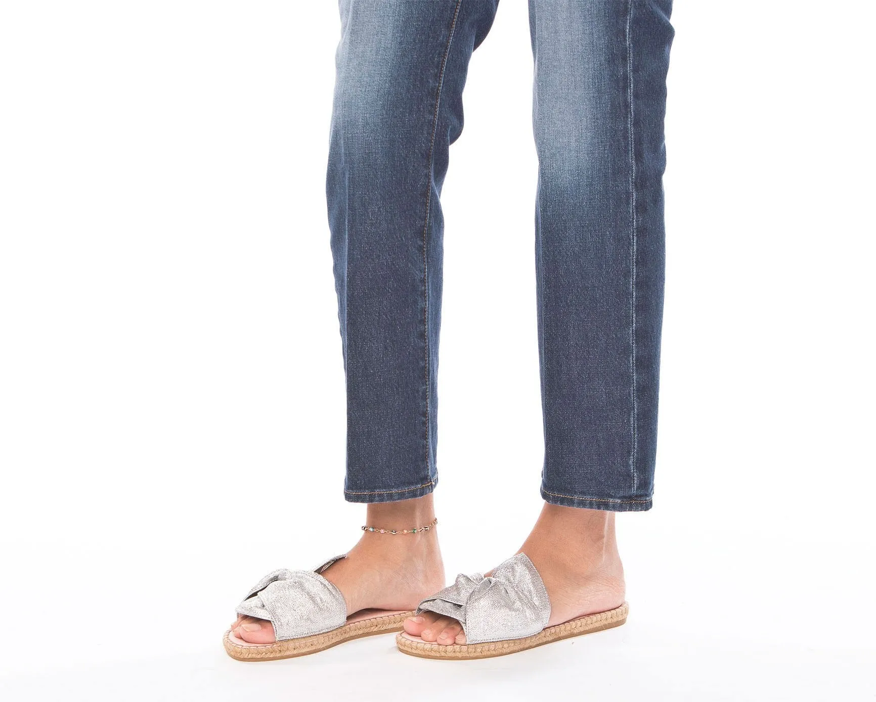 - Flat Express shipping Angeles with Sandals Silver Knot Discounted delivery Los -