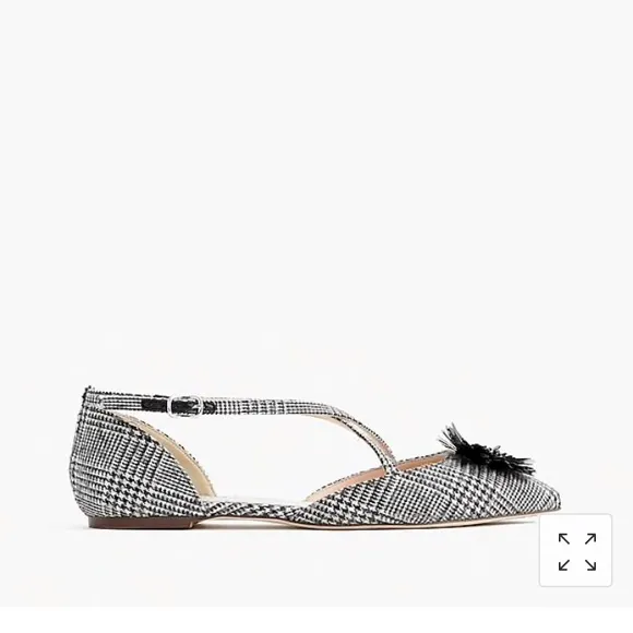 ⭐️ J. Crew Sadie Cross Strap Pointy Toe Flat