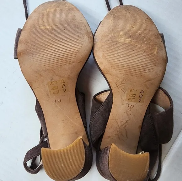 🌸 Madewell | Suede Ankle Strap Sandals, 10