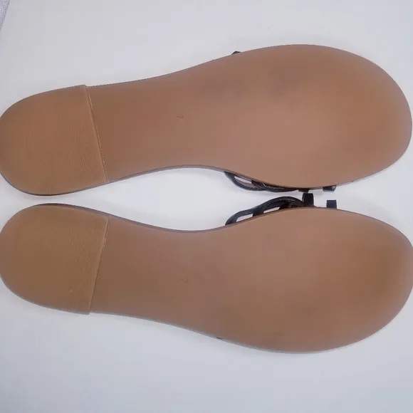 🌸 Madewell | Tracie Crisscross Leather Slip on Sandals size 7