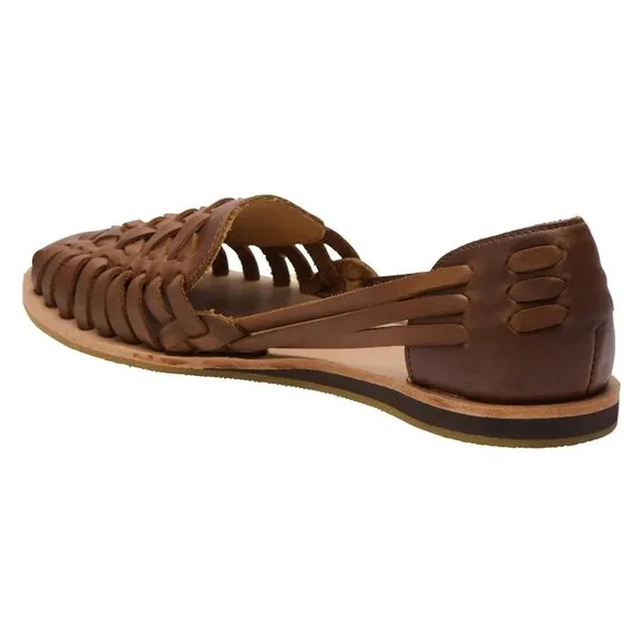 🆕 NISOLO Huarache Moccasins Loafers Shoes Cushioned Brown Leather 11