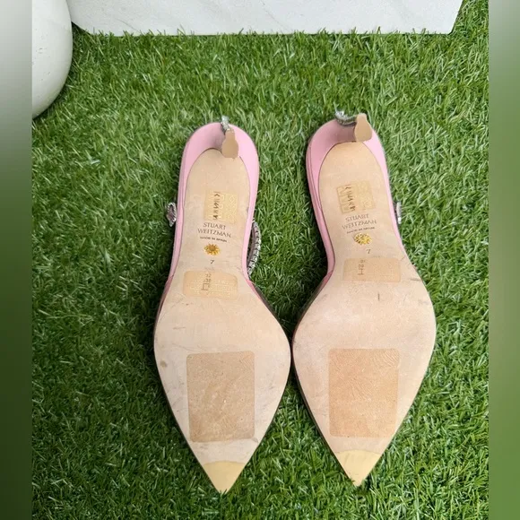- Stuart WeitzmanGlam 100 Strap Pumps Color: Pink/Clear size 7