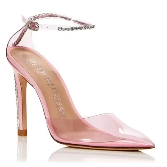 - Stuart WeitzmanGlam 100 Strap Pumps Color: Pink/Clear size 7