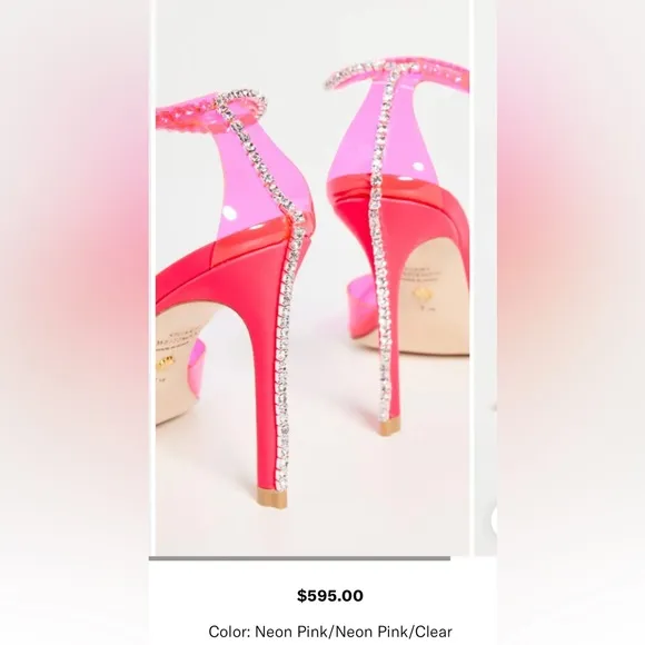 - Stuart WeitzmanGlam 100 Strap Pumps Color: Pink/Clear size 7