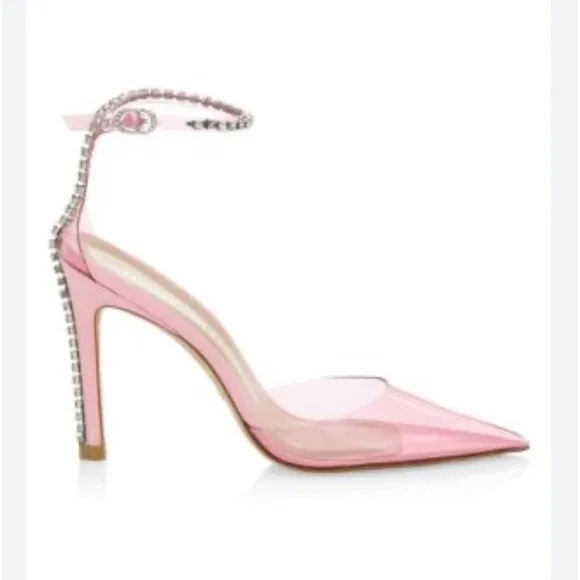 - Stuart WeitzmanGlam 100 Strap Pumps Color: Pink/Clear size 7