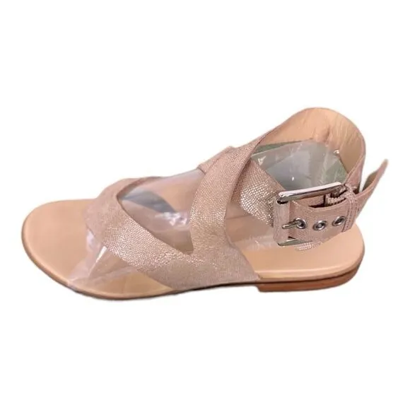 #100 DONALD J PLINER Champagne Ankle Strap Sandals