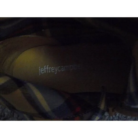 $350 Jeffrey Campbell Anthropologie Plaid Platform High Top Sneakers 7.5 NEW