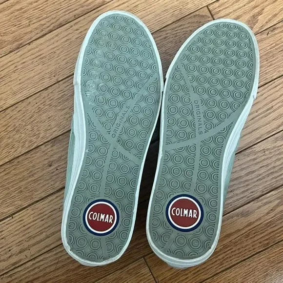[38/8-8.5]Colmar Original Green Slip In Platform Sneakers