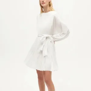 $395 NWT Rhode Ella Cotton Dress in White Sz Medium
