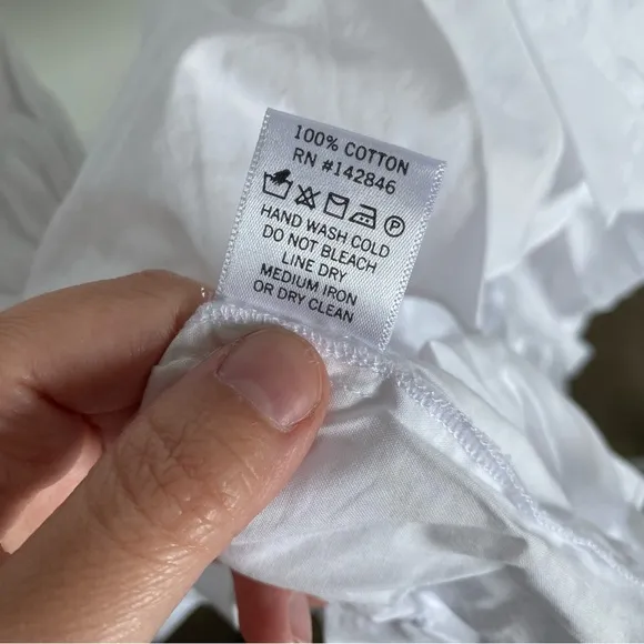 $395 NWT Rhode Ella Cotton Dress in White Sz Medium