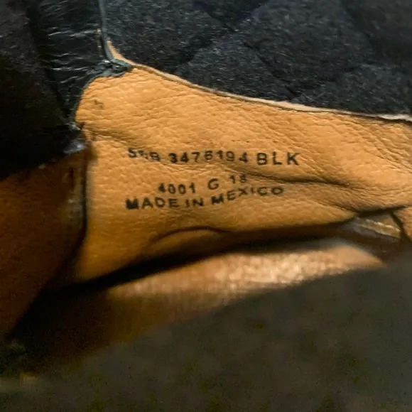5.5 / Frye Black Combat Boots