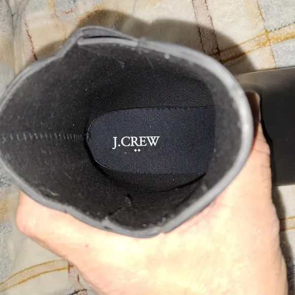 A pair of J. Crew Kenton Chelsea boots in a men's size 10. Like new condition
