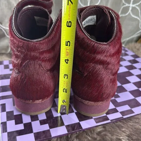 (A) RARE Reebok Amber Rose Muva Fuka Burgundy Gum Top Sneakers, Women's Size 9