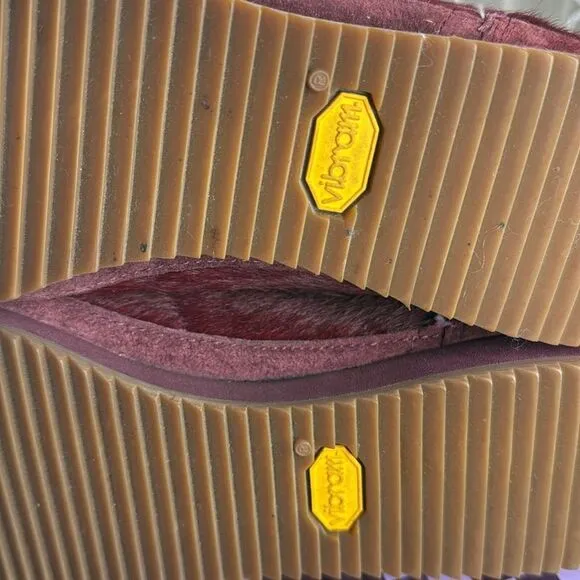 (A) RARE Reebok Amber Rose Muva Fuka Burgundy Gum Top Sneakers, Women's Size 9