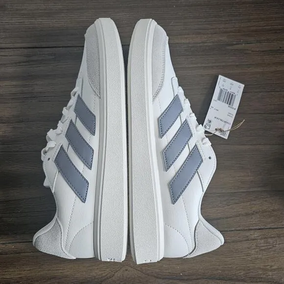 Adidas  Court block Athletic Low Top Sneakers White/Gray IF6506 Men's 8.5