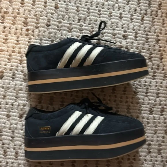 Adidas gazelle stack platform sneaker