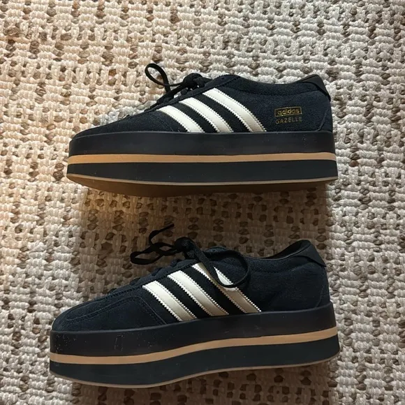 Adidas gazelle stack platform sneaker