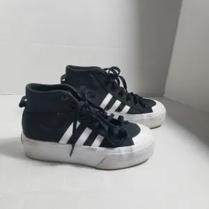ADIDAS GIRL'S NIZZA ORTHOLITE PLATFORM SNEAKERS SIZE 4