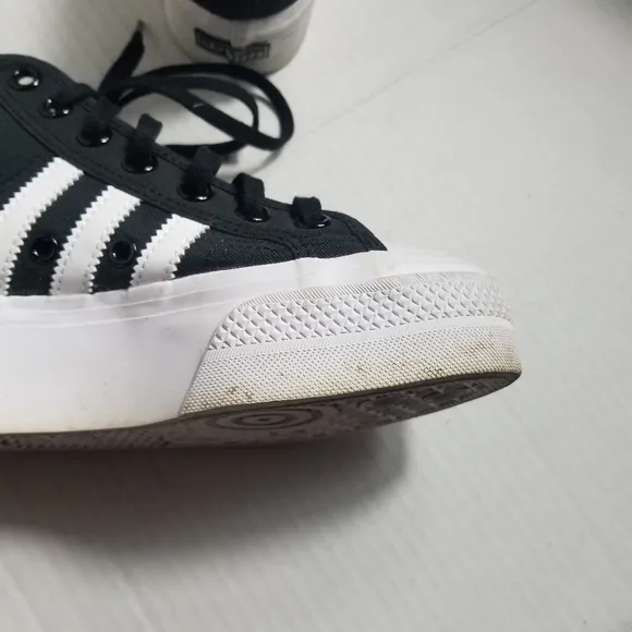 ADIDAS GIRL'S NIZZA ORTHOLITE PLATFORM SNEAKERS SIZE 4