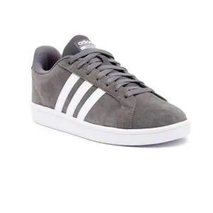 Adidas Gray and White Low-Top Sneakers with Signature Stripes Sz 10