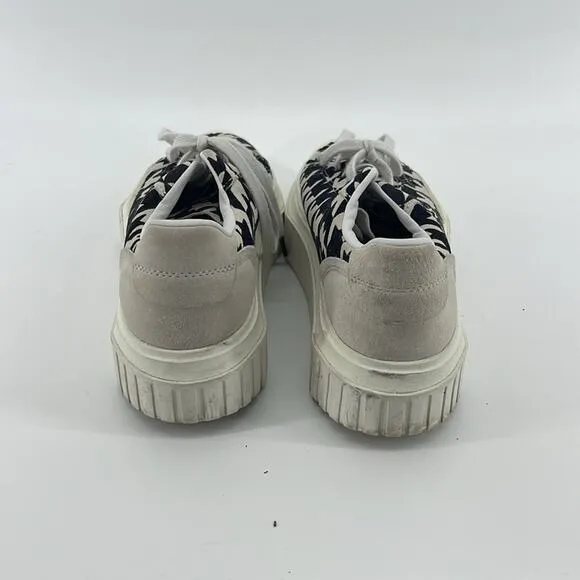Adidas HyperSleek houndstooth platform pointed toe suede sneakers sz 7.5