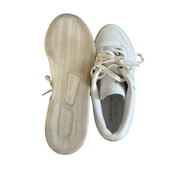 ADIDAS Men’s Rivalry Low Lux White Leather Sneakers Size 12