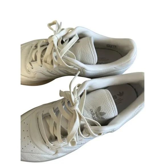 ADIDAS Men’s Rivalry Low Lux White Leather Sneakers Size 12
