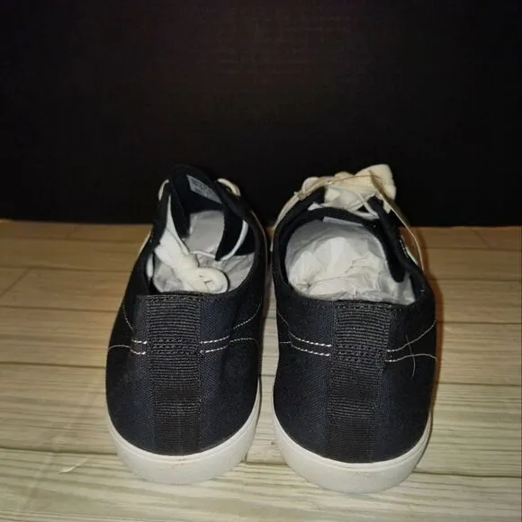 Adidas Neo Label Easy Vulc Low Top Lace Up Black &amp; White Sneakers Men Size 13