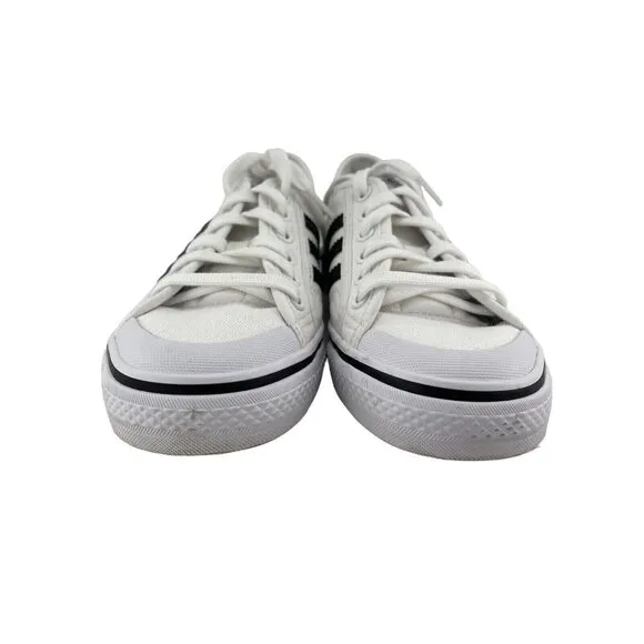 Adidas Nizza J EF5140 Kids Unisex White Lace Up Low Top Sneakers Size 7