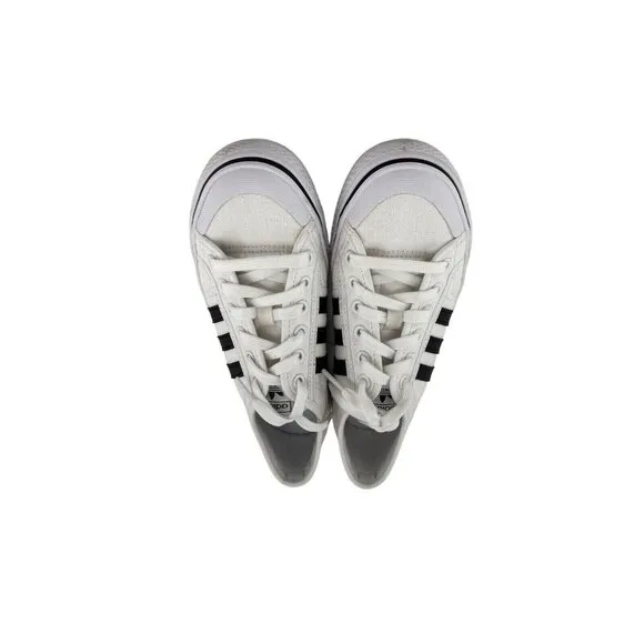 Adidas Nizza J EF5140 Kids Unisex White Lace Up Low Top Sneakers Size 7