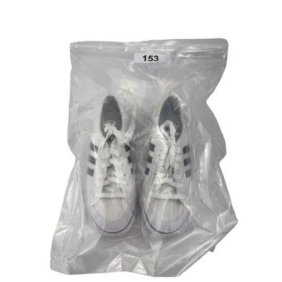 Adidas Nizza J EF5140 Kids Unisex White Lace Up Low Top Sneakers Size 7