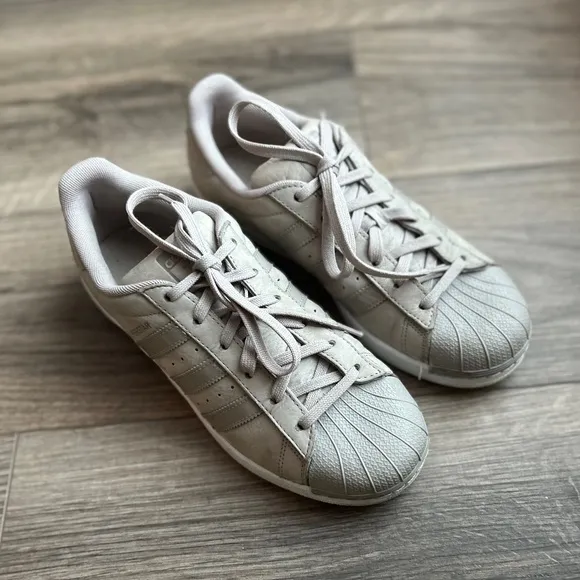 Adidas Superstar 'Grey Suede' Low Top Sneakers | 8