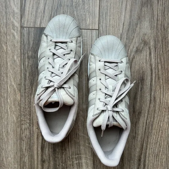 Adidas Superstar 'Grey Suede' Low Top Sneakers | 8