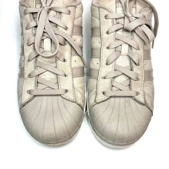 Adidas Superstar 'Grey Suede' Low Top Sneakers | 8