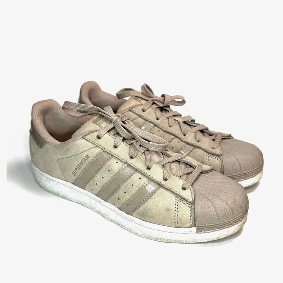 Adidas Superstar 'Grey Suede' Low Top Sneakers | 8