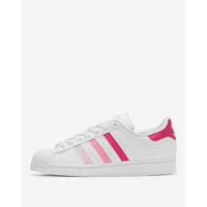 Adidas Superstar GY9228 Sneakers Kids White Pink Leather Low Top Comfort YE371