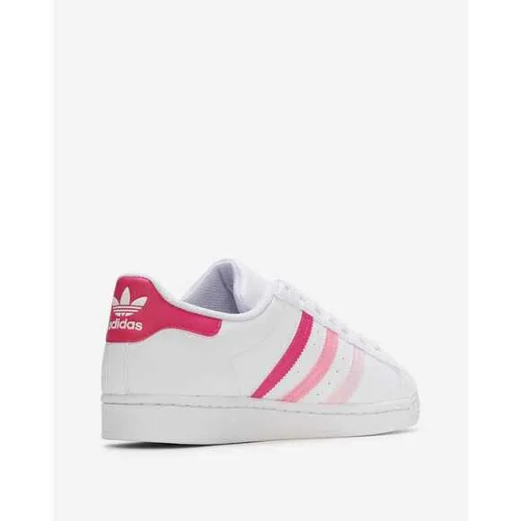 Adidas Superstar GY9228 Sneakers Kids White Pink Leather Low Top Comfort YE371