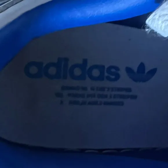 Adidas Triple Platform Low Top White Royal Blue Detail Lace Up Velcro Top 10.5