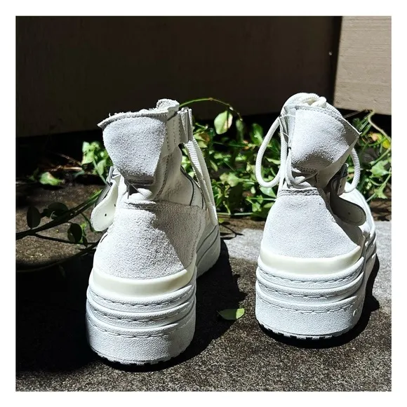 Adidas Women's Cream High-Top Sneakers