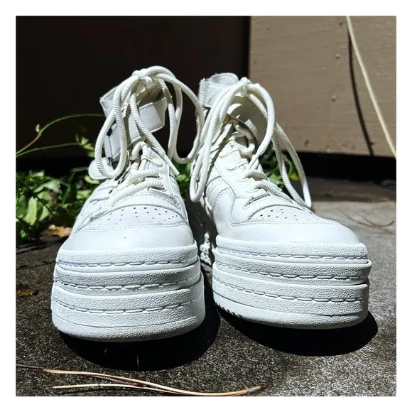 Adidas Women's Cream High-Top Sneakers