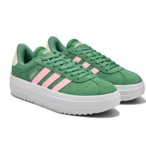 Adidas Women's Green and Pink Sneakers