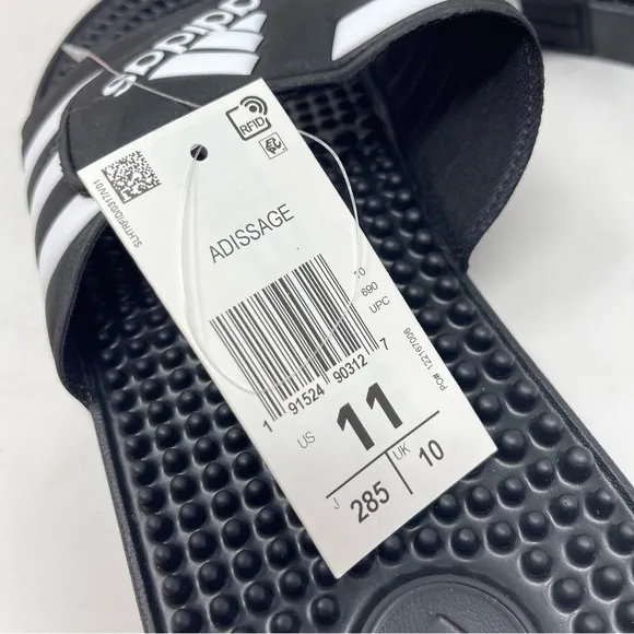 Adidas Women’s size 11 Adissage Slide Sandals Black NWT