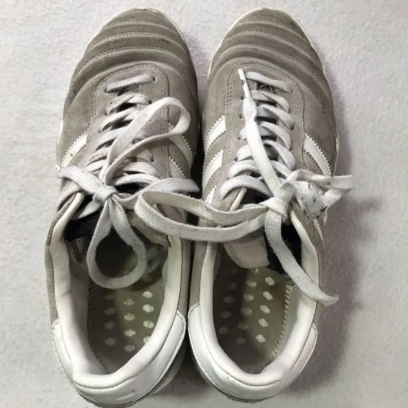Adidas x Alexander Wang b-ball soccer grey suede leather low top sneakers 7