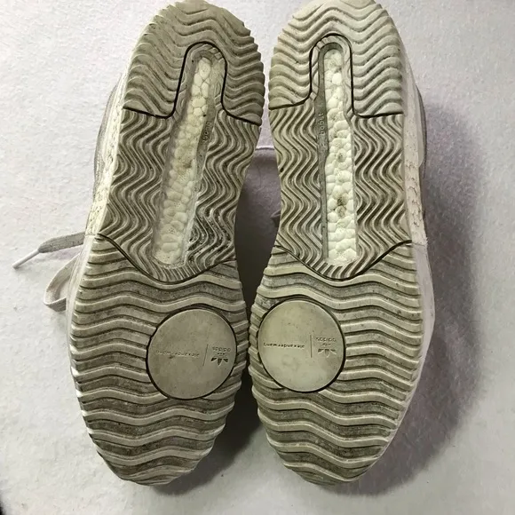 Adidas x Alexander Wang b-ball soccer grey suede leather low top sneakers 7