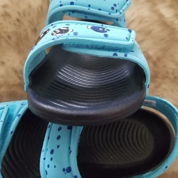 ADIDAS AltaSwim I Toddler Boys Swim Ready Sandals in Blue &amp; Orange Size 11 NEW