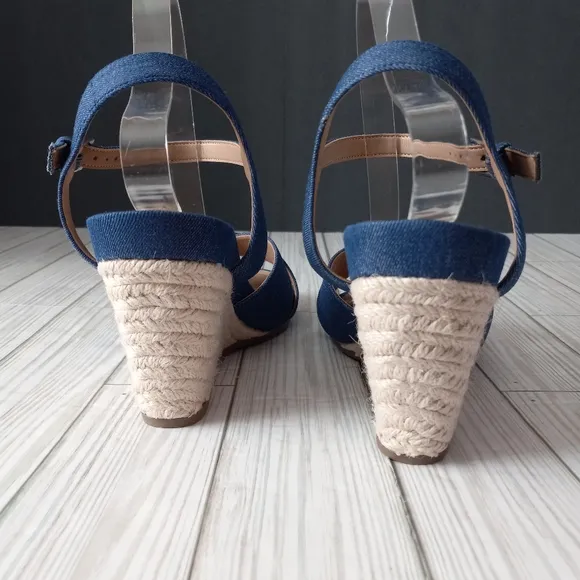 Aerosoles Porter Denim Wedge Sandals