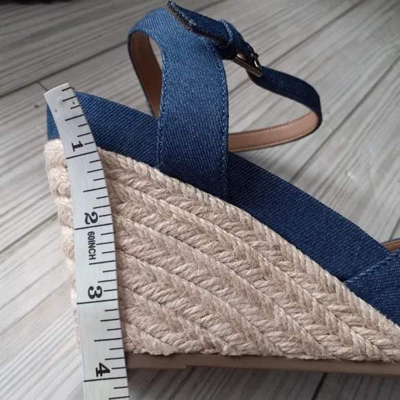 Aerosoles Porter Denim Wedge Sandals