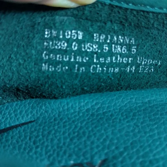 Aetrex Brianna dark teal Ballet Flats with Minimalist Design 8.5 new